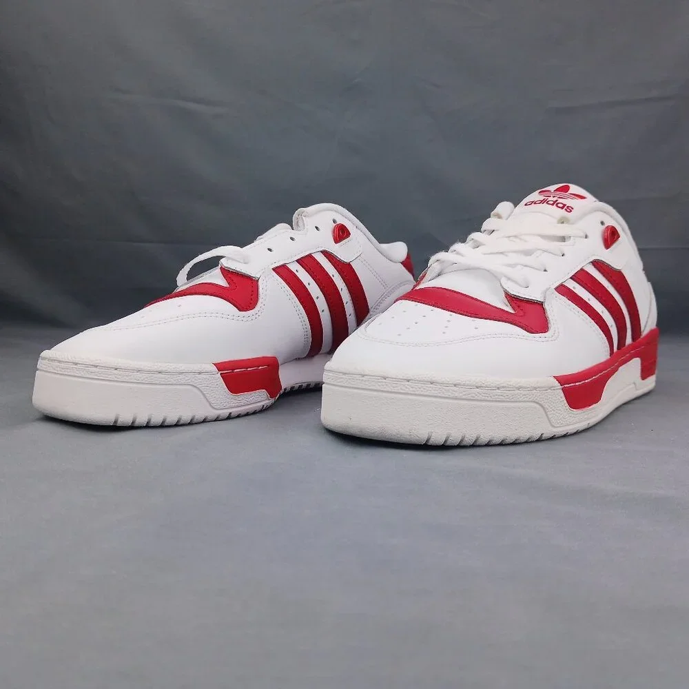 Adidas Originals Rivalry Men's Low Sneakers GZ9793 White Red Sizes 9-12